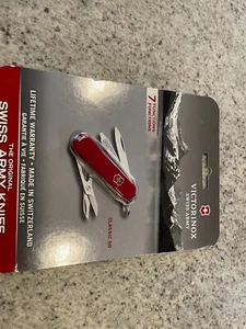 New Victorinox Swiss Army Classic SD Pocket Knife - Red - 7 Function Multi-tool - Picture 1 of 3