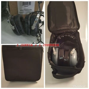 CUFFIA AEREONAUTICA C/MICR. AN-1000 per FTA YAESU, col. NERO+CUSTODIA 370004/1 - Zdjęcie 1 z 2