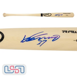 Vladimir Guerrero Sr. Angles Signed Rawlings Blonde Baseball Bat USA SM JSA - Picture 1 of 4