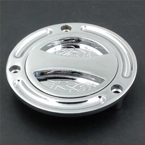 Fit For Yamaha YZF-R6/R6S 1999-2019 Motorcycle Keyless Fuel Gas Cap Silver New - Picture 1 of 5