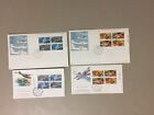 Four Canada HISTORY OF AVIATION fdc,each two same block of four st,diff pictures