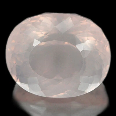 Rose Pink Quartz 29.88 Ct. VVS Oval Shape 20 x 17.2 Mm. Natural Gemstone Brazil - Image 1 of 4