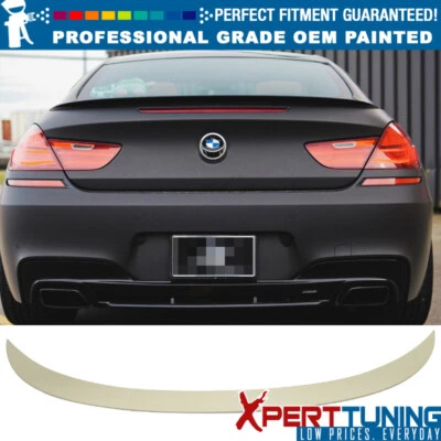 Fits 12-17 6 Series F13 2Dr 4Dr M6 Style Painted Trunk Spoiler- Painted Color Foto 1 de 4