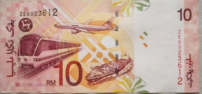 RM10 Zeti sign Replacement Note ZE 6023612 - Image 1 of 2