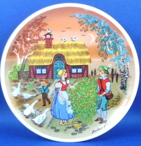 DEUTSCHE VOLKSLIEDER GERMAN Barbara Furstenhofer Porcelain Folk Miniature Plate - Imagen 1 de 11