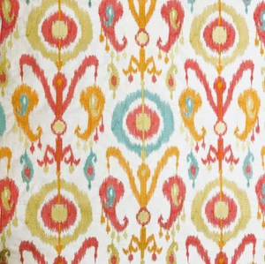 Richloom HOLIDAY Embroidered IKat Home Decor Drapery Pillow Sewing Fabric BTY - Picture 1 of 8