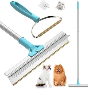 Tierhaarentferner Konvolut - Verstellbar Länge Großer Teppichrechen & Tragbarer Schaber - Bild 1 von 7