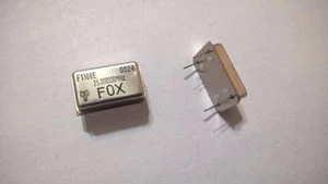 ZP111 Lot of 5 pcs Fox F1100E-250 Clock Oscillator 25MHz 5V 100ppm TTL DIP-14 - Picture 1 of 1