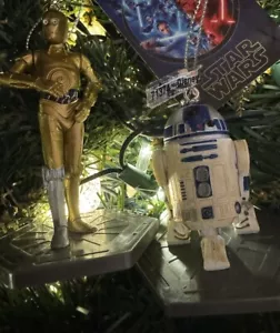 2ct 2025 C3PO & R2D2 Rebel Droids Star Wars Christmas Tree Ornament, New - Picture 1 of 1