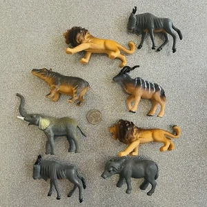 Vtg Lot Lion TM 1998 Toy Major PVC Figure Safari Jungle Animals - Picture 1 of 3