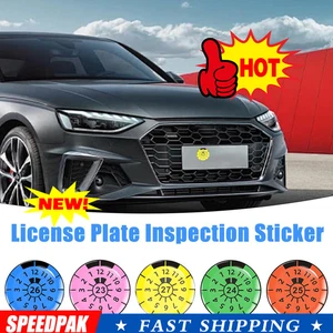 Deutsches Kennzeichen Abgas & Prüfaufkleber 1Set（2pcs）-New - Bild 1 von 24