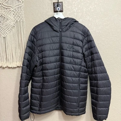 Stormtech Men's sz XL black Puffer Jacket hoodie fullZip - Image 1 of 4