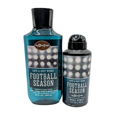 Bath & Body Works Fútbol Temporada 3 en 1 Cabello Facial Cuerpo Jabón y Spray Corporal Foto 1 de 3