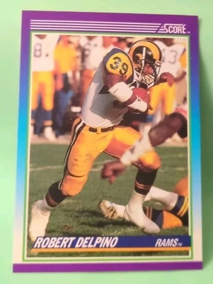 1990 Score - Robert Delpino #184 - Los Angeles Rams - Image 1 of 2