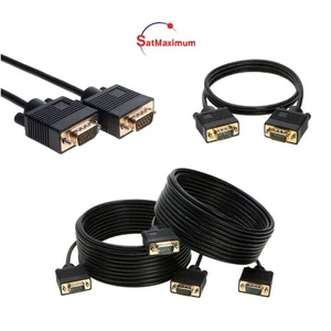 SVGA/VGA Kabel 15-Pin Stecker/Stecker 1080p für PC TV Monitor Laptop Multipack SET - Bild 1 von 13