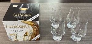 Set Of 4 Glencairn Nosing Bourbon Tasting Crystal Glass Clear New Whiskey - Picture 1 of 5