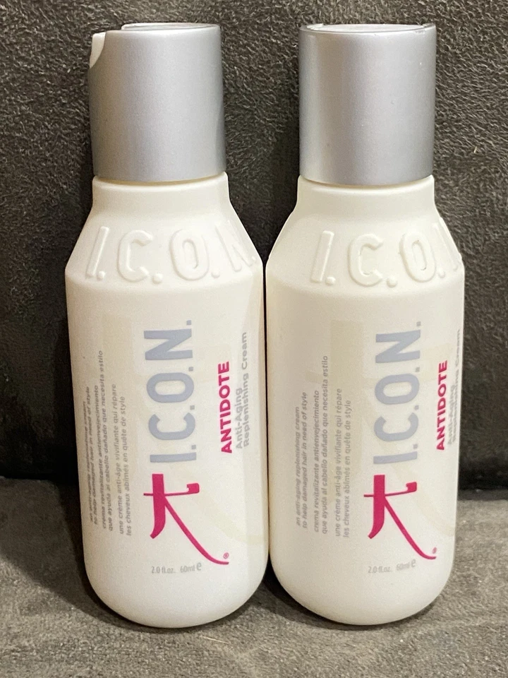 ICON ANTIDOTE ANTI-AGING REPLENISHING HAIR CREAM - 2 OZ - TRAVEL SIZE - 2 PACK! - Image 1 of 4