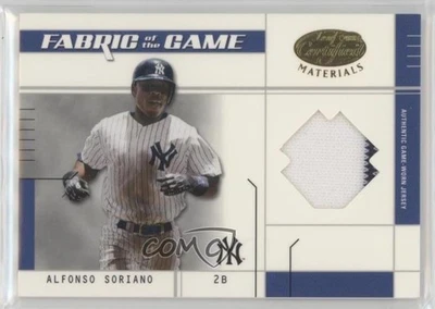 2003 Leaf Certified Materials Fabric of the Game Infield /100 Alfonso Soriano - Image 1 of 2