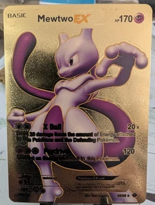 Pokémon Karte Mewtwo EX Gold Foil Fan Art 98/99 🔥 HP 170 - Bild 1 von 2