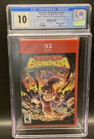 Donkey Kong Bananza CGC 10 A++ Perfect Graded Nintendo Switch 2 Factory Sealed