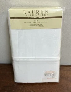 Federe standard Lauren Ralph Lauren Dunham raso 300TC 100% cotone NUOVE - Foto 1 di 8