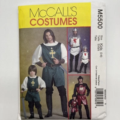 McCall's 5500 Kids Knight Prince Samurai Costume Sz 3-8 Uncut - Image 1 of 4