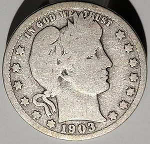 1903 S San Francisco Mint Barber Quarter - Bild 1 von 2
