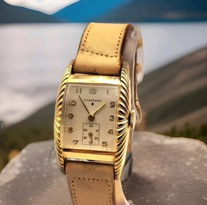 VINTAGE HYDEPARK SWISS 7 JEWELS MECHANISCHE HANDAUFZUG HERREN UHR FÜR TEILE  - Bild 1 von 10