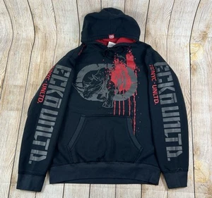 Mens Y2K Ecko Unlimited Function XSC Hoodie Sweatshirt Black Red Size Large - Picture 1 of 9