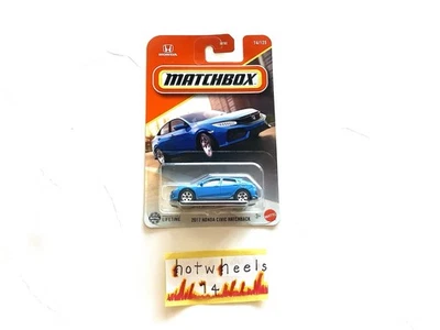 Honda Civic Hatchback #74/125 2017 Matchbox Blue 2025 Foto 1 de 4