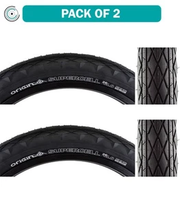 Pack of 2 Origin8 Supercell 26x4.0 Clincher Fold TPI 20 Black/Black Reflective - Picture 1 of 1