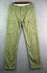Levis Green Camo Slim Straight Cargo Pants Mens 31x32 (fit 31x30) - Picture 1 of 10