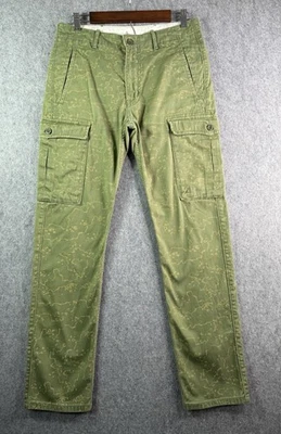 Pantalones cargo rectos ajustados camuflados verdes Levis para hombre 31x32 (ajuste 31x30) Foto 1 de 4