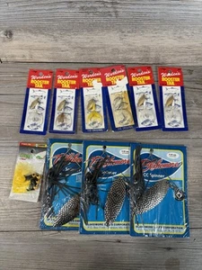 New Vintage Spinners Lures Lot - Wordens Roostertail 1/16 Oz, Blakemore, Laker - Picture 1 of 5