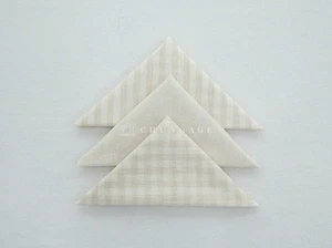 Natural Gingham Cotton Fabric Precuts Bundle Patchwork Quilting Scraps 8mm - Picture 1 of 6