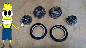 Front Wheel Bearing and Seal Set for Nissan D21 Hardbody Pickup 86-1997 2WD RWD - Foto 1 di 1
