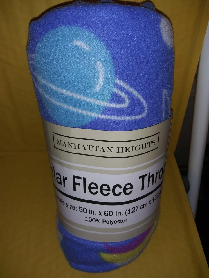  Blue with Unicorns/Rainbow/moons Polar Blanket 50"x 60" by Manhattan Heights - Image 1 of 4