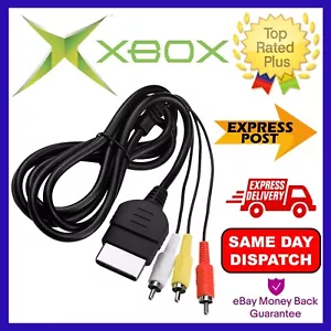 AV CABLE FOR XBOX (ORIGINAL) TV COMPOSITE RCA LEAD - FOR MICROSOFT XBOX - Picture 1 of 1