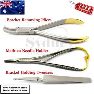 3 Pcs Orthodontic Ligature Pliers Arch Wire Bending Bracket Holding Instruments - Picture 1 of 4