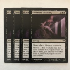 Gruesome Discovery 4X - MTG Dark Ascension - Common - Sorcery - LP PLAYSET