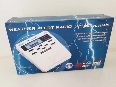 Midland All Hazards Weather Alert Radio WR-100 Battery or AC Adapter. NEW - Image 1 of 4