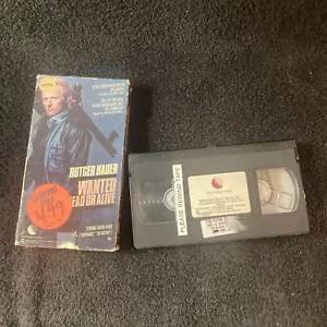 Vintage Wanted Dead Or Alive Cult Classic Rutger Hauer VHS - Picture 1 of 7