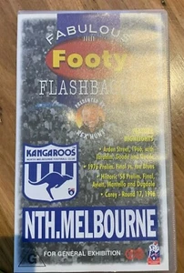 FABULOUS FOOTY FLASHBACKS ~ NORTH MELBOURNE ~ VHS VIDEO  - Picture 1 of 2