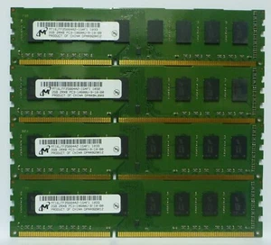 MICRON 8GB (4x2GB) 2GB DDR3 1333MHz PC3-10600U Desktop RAM Memory MT16JTF25664AZ - Picture 1 of 3