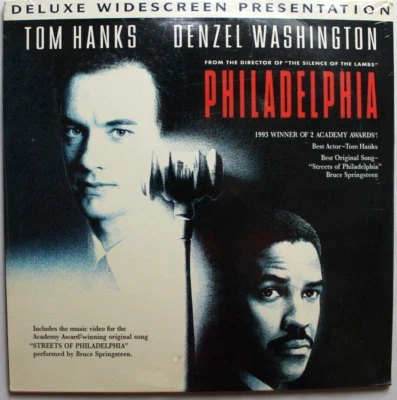 PHILADELPHIA [NEW LASERDISC] LD DELUXE WIDESCREEN TOM HANKS DENZEL WASHINGTON - Imagem 1 de 4