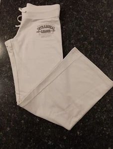 Planet Gold Ivory Cotton Poly Wide Leg Athletic Pants Sz M - Picture 1 of 5