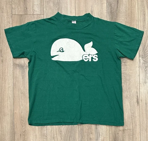 Vintage CHAMPION Hartford Whalers Men’s Felt Logo T-Shirt XL Made In USA RARE Cover