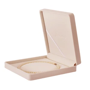 20x Velluto Gioielli Perle Collana Regalo Scatole Portaoggetti Quadrate Catene Pendenti Scatola - Foto 1 di 10