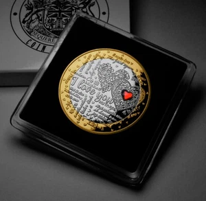 HAPPY VALENTINE'S DAY 'I Love You' Commemorative Coin in Case. Gem. Gift/Present - Picture 1 of 16