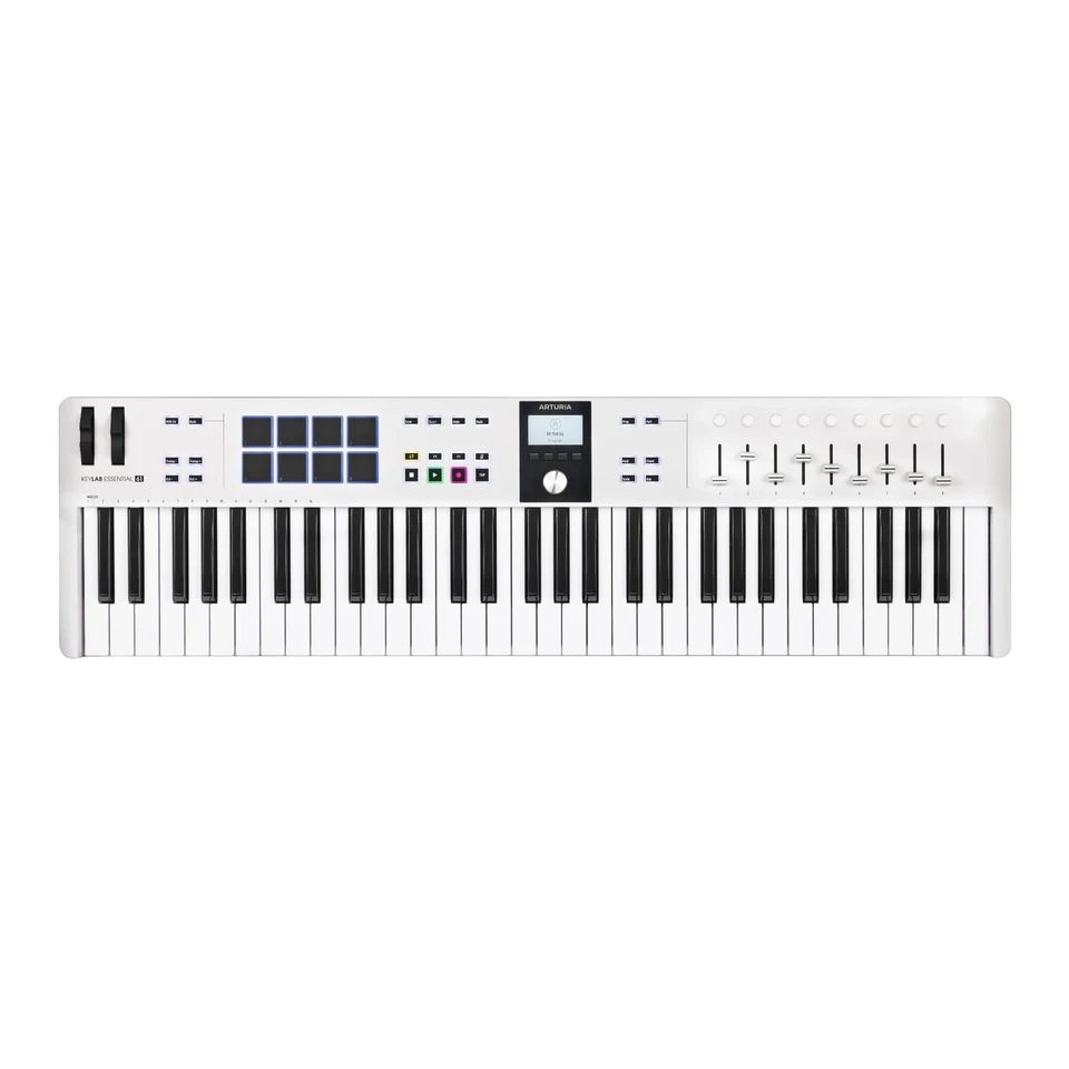 Controlador de teclado universal Arturia KeyLab Essential 61 mk3 MIDI blanco Foto 1 de 4